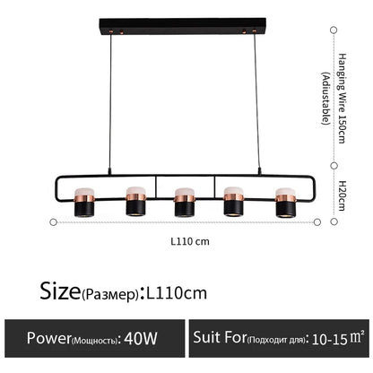 Nordic style designer lamp Dining table light art creative bar counter Kitchen bedroom bedside LED modern chandelier home decor