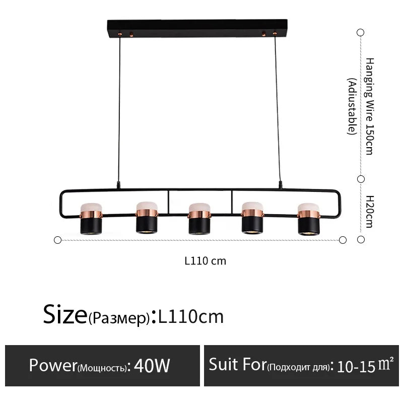 Nordic style designer lamp Dining table light art creative bar counter Kitchen bedroom bedside LED modern chandelier home decor