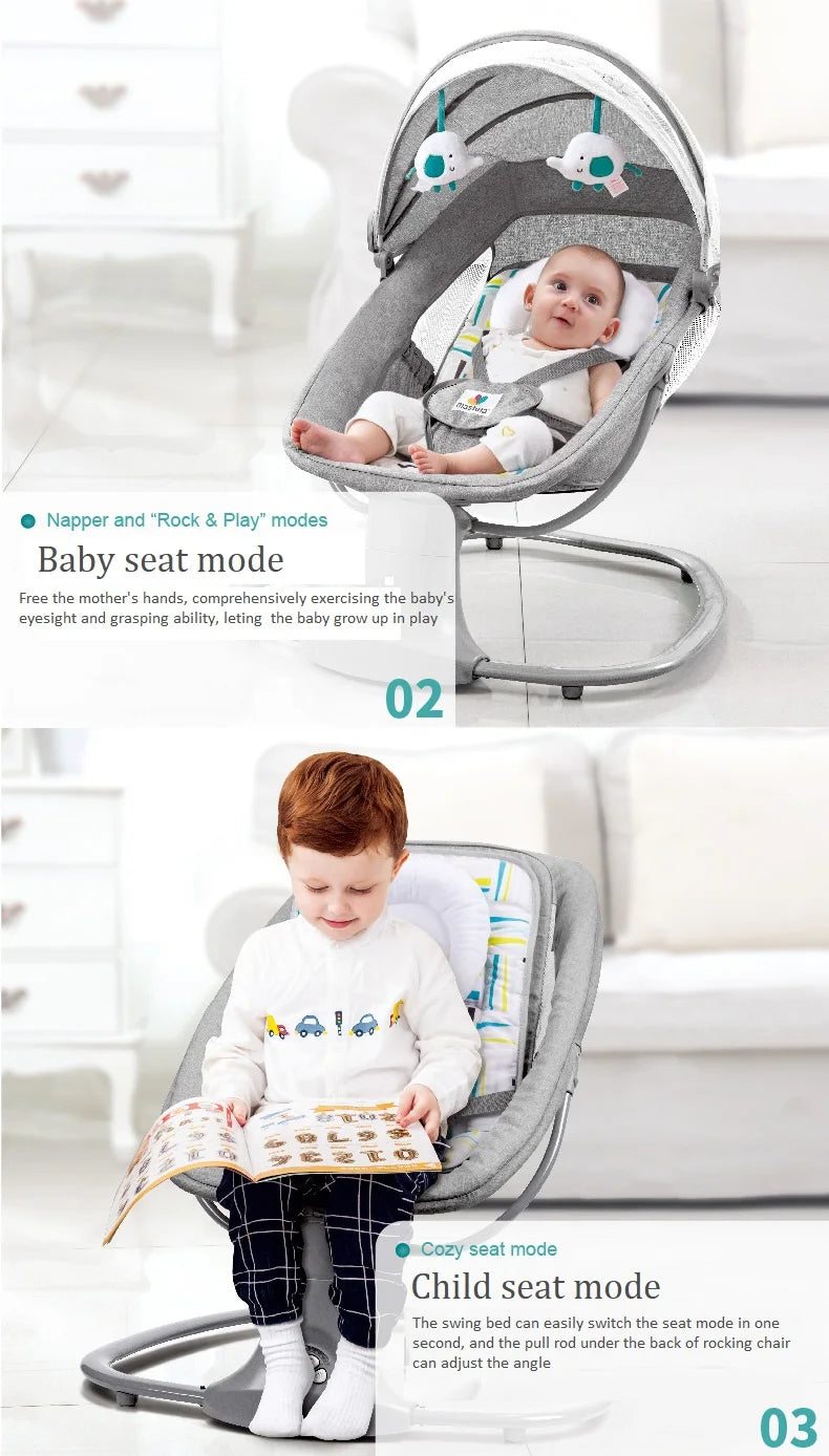 Baby bed Baby swing Baby Electric Rocking chair Rocking  cradle for newborn baby swing  Electric rocking chair Things for babies