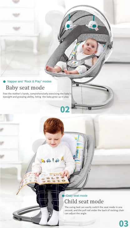 Baby bed Baby swing Baby Electric Rocking chair Rocking  cradle for newborn baby swing  Electric rocking chair Things for babies
