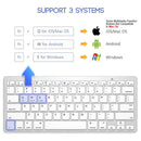 Russian Spanish French German Hebrew Brazil-Portuguese Ultra Slim Universal Wireless Bluetooth Keyboard for iOS Android Win
