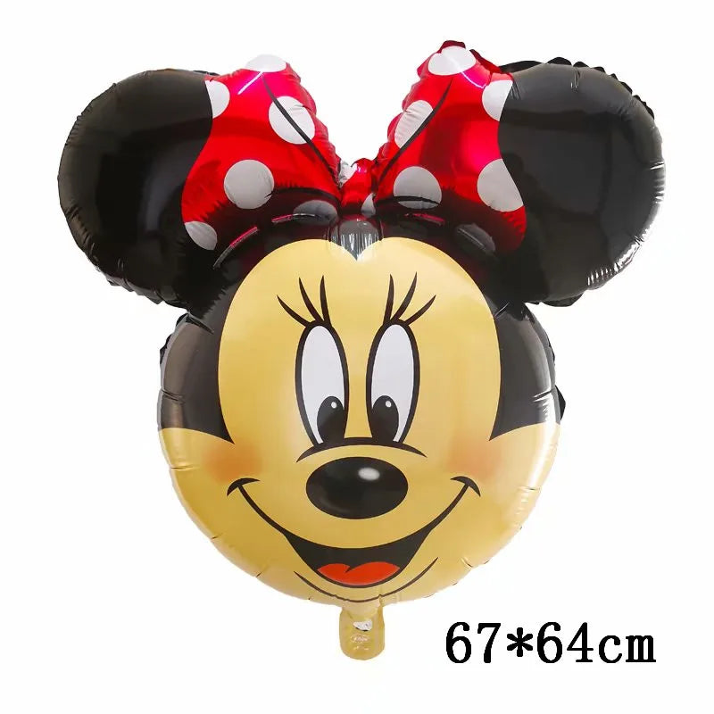 Globos gigantes de Mickey y Minnie Mouse, dibujos animados de Disney, globos de aluminio, baby shower, decoraciones para fiestas de cumpleaños, juguetes clásicos para niños, regalo de globo aerostático 