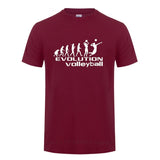 Evolution Sports Playing Volleyball Tshirts for Men HipHop Streetwear T-Shirt Camisetas 2023 Classic Popular Tee Shirt Men