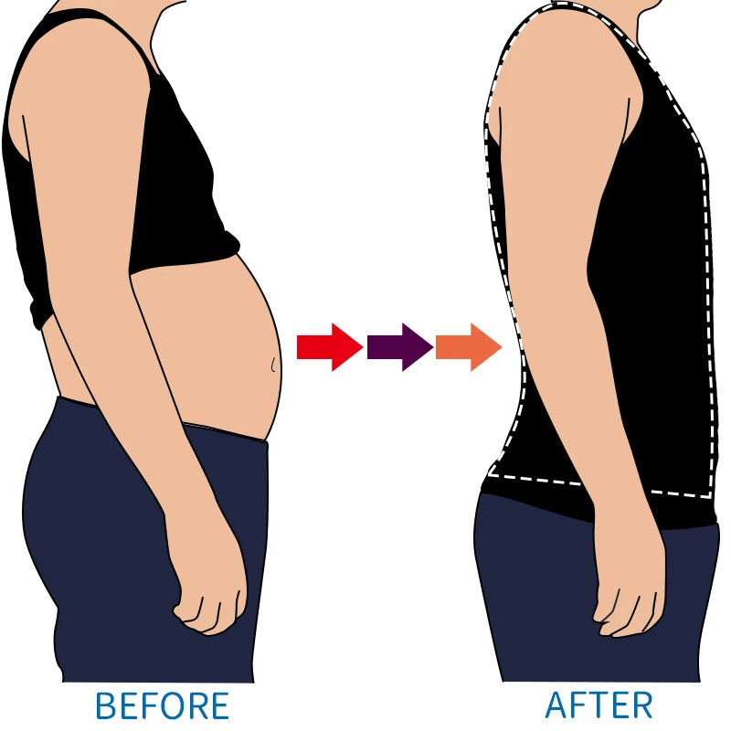 Faja moldeadora de cuerpo para hombre, moldeadora de abdomen, ropa interior moldeadora, entrenador de cintura, chaleco corrector de postura, corsé.