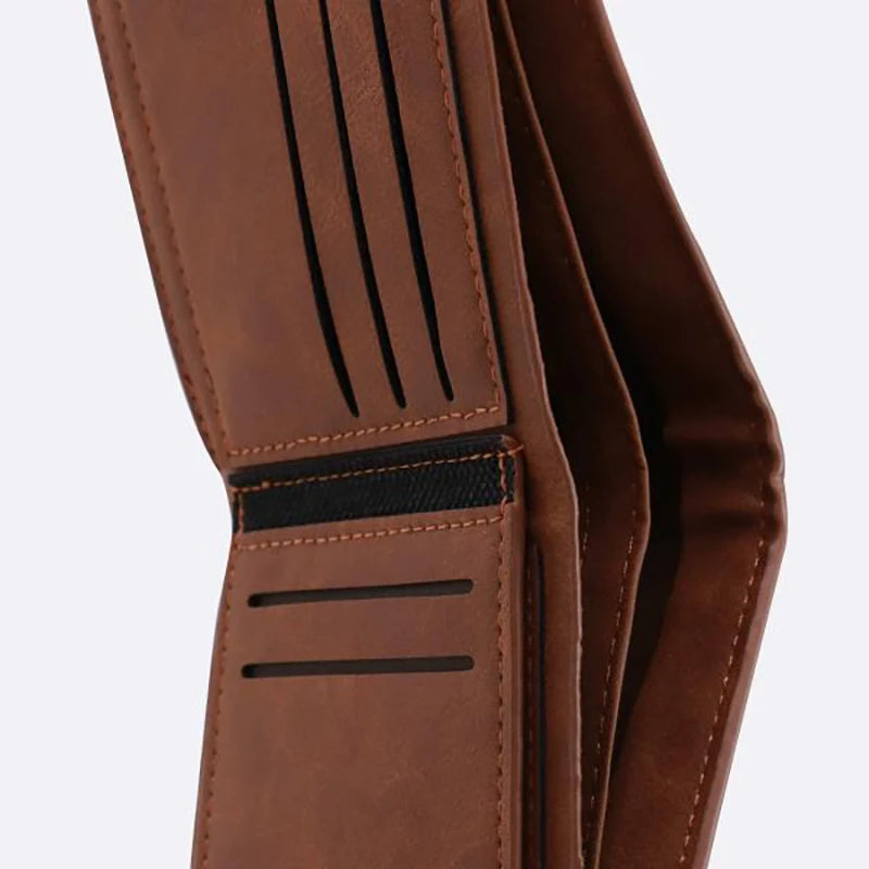 Picture Wallet Fashion Casual Short PU Frosted Multi-Card DIY Wallets Customized Engraving Photo Simple Purse For Men