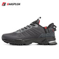 Baasploa Men Running Shoes Mesh Breathable Sport Shoes For Men Fashion Lightweight Casual Sneakers Non-Slip Lace Up Plus Size 50