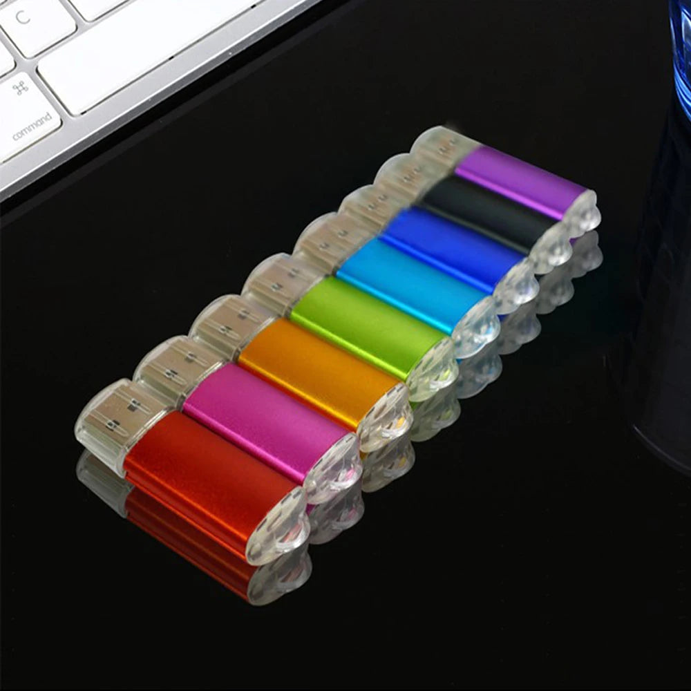 10PCS/lot Color USB Flash Drive 2.0 4GB 8GB 16GB Mini Memory Stick Pendrive 32GB 64GB 128GB USB Stick Flash Disk Free laser