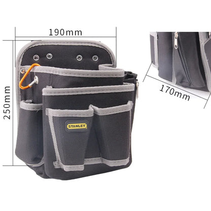 Stanley-Bolsa de cintura para eletricista, porta-ferramentas, organizador de arrumação, porta-ferramentas manual, cinto para eletricista, 5 bolsos, 1 pc