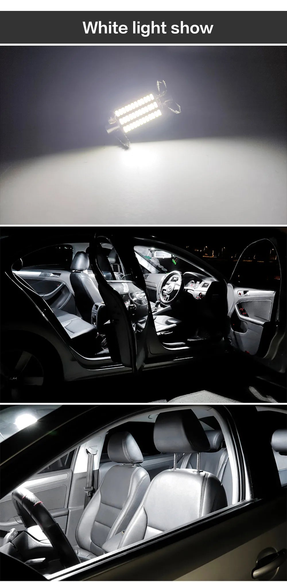 1pcs Festoon 31mm 36mm 39mm 42mm Car interior lights ceiling light License Plate Lamp Internal reading light Map light Dome lamp