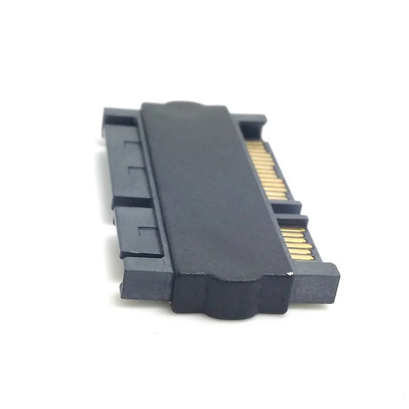 Convertidor adaptador SATA macho a SATA macho de 22 pines con cable de datos de alimentación SATA hembra de 7 pines y 15 pines.