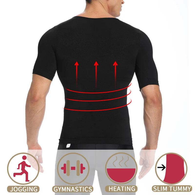 Faja moldeadora de cuerpo para hombre, moldeadora de abdomen, ropa interior moldeadora, entrenador de cintura, chaleco corrector de postura, corsé.