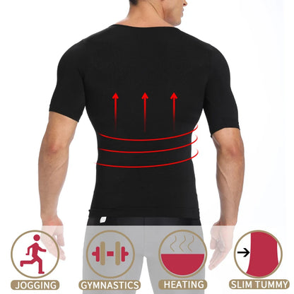 Faja moldeadora de cuerpo para hombre, moldeadora de abdomen, ropa interior moldeadora, entrenador de cintura, chaleco corrector de postura, corsé.