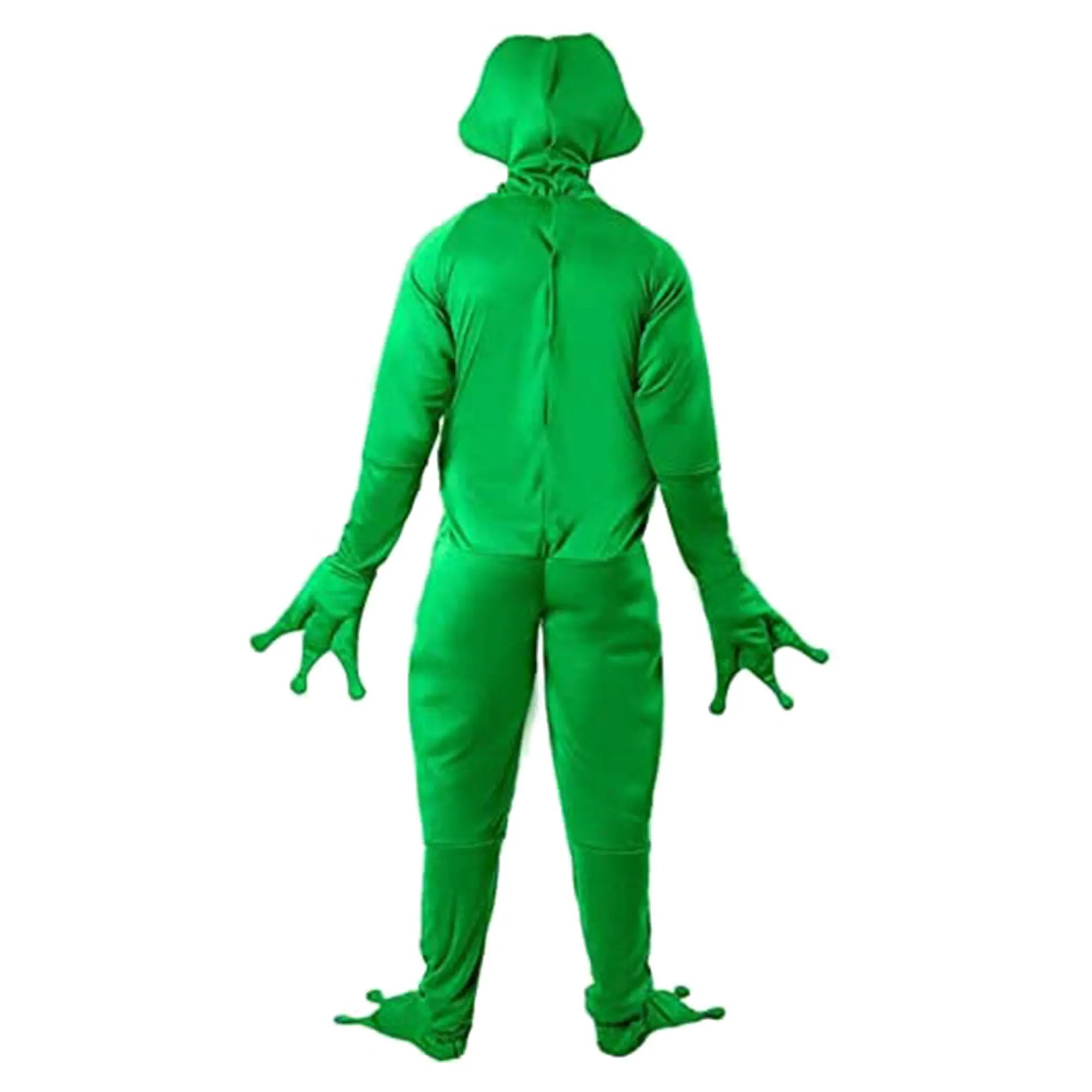 Unisex Funny Frog One Piece Cosplay Costume Novelty Adult Animal Halloween Cosplay Party Jumpsuit Outfit Plus Size Oversize Clo