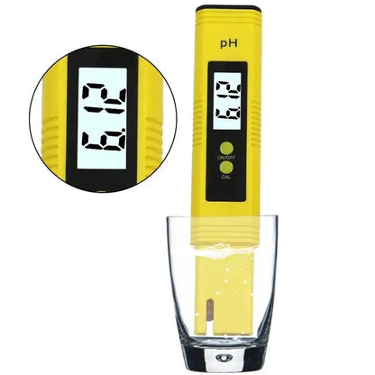 Medidor de pH de alta precisión 0,01 para la calidad del agua con rango de medición de 0 a 14, apto para acuarios y piscinas.