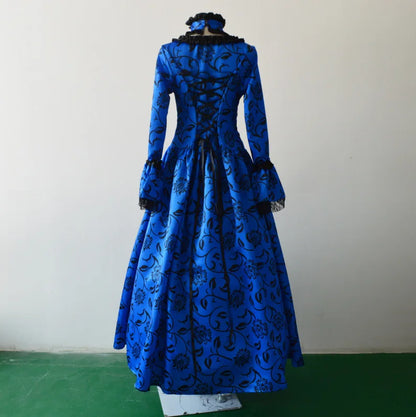 18th Century Medieval Gothic dress Renaissance LACE Dress Masquerade Costume Ball Gown vestido Dresses Plus size S-XXXXXL