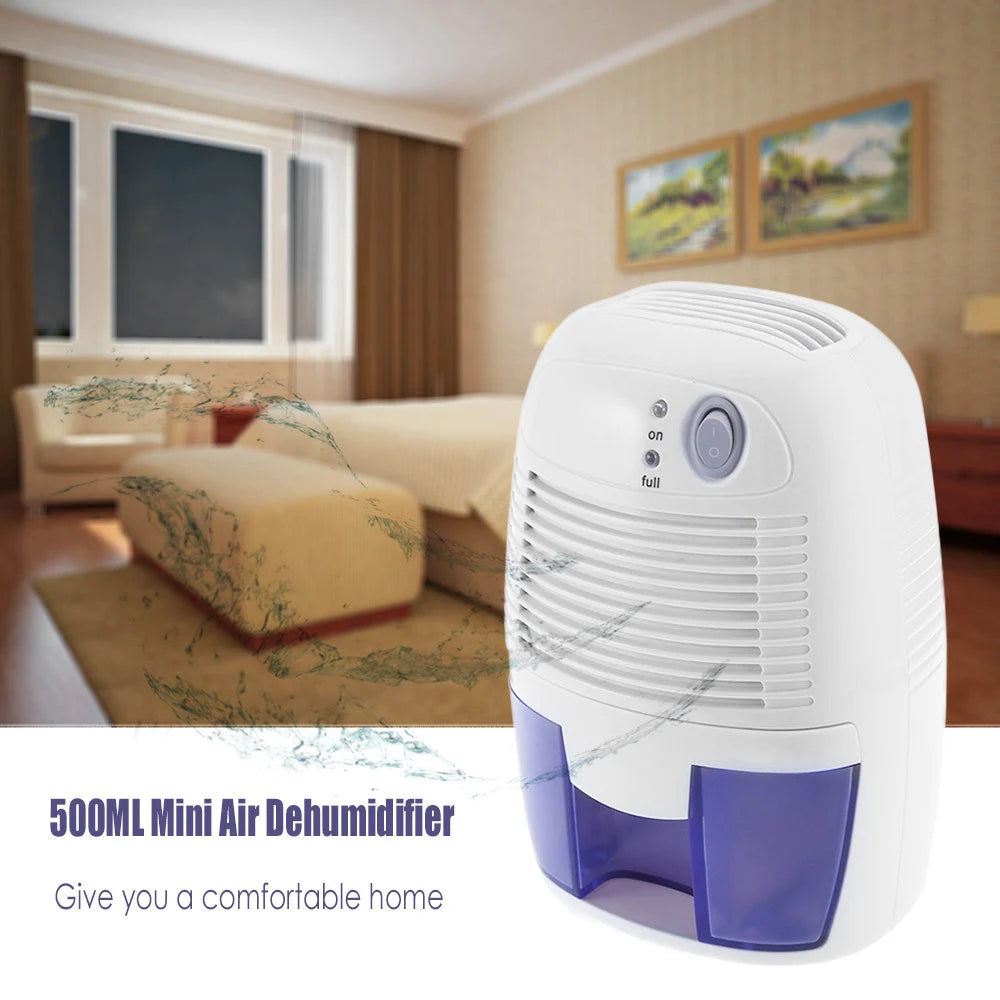 THANKSHARE 500ml Dehumidifier Mini Portable Home Officce Air Dryer Desiccant Moisture Absorber Low Noise Cabinet Dehumidifier