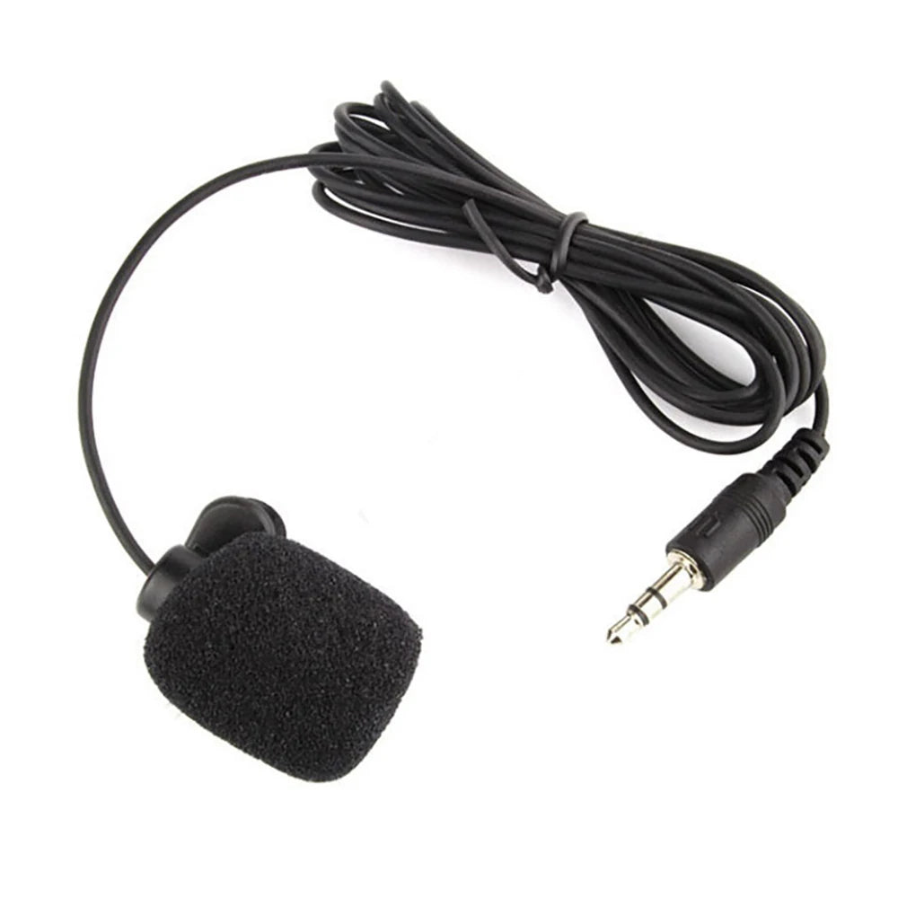 Podofo 3.5mm Universal Portable Mini Mic Microphone Hands Free Clip on Microphone Mini Audio Mic For Car Radio Loud Speaker