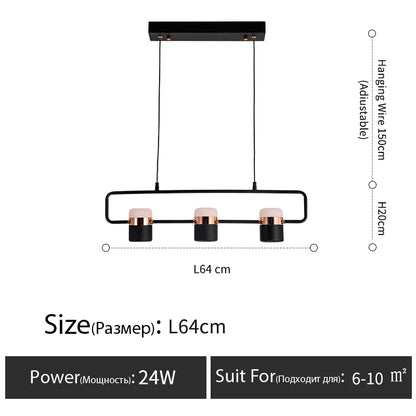 Nordic style designer lamp Dining table light art creative bar counter Kitchen bedroom bedside LED modern chandelier home decor