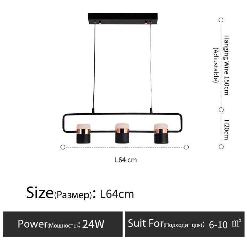 Nordic style designer lamp Dining table light art creative bar counter Kitchen bedroom bedside LED modern chandelier home decor