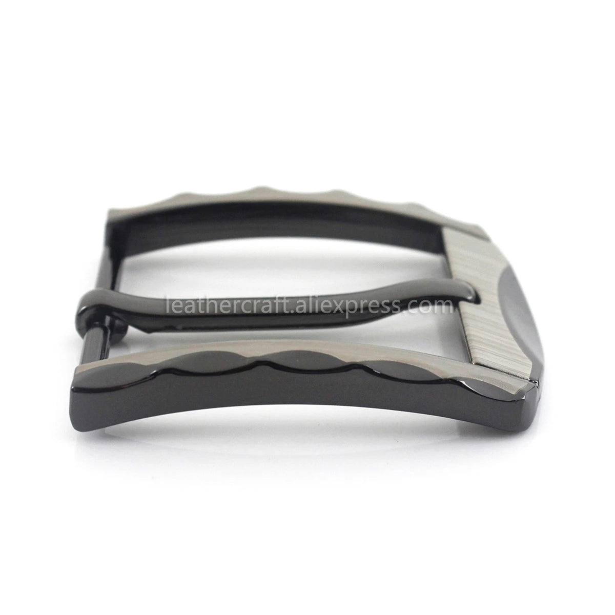 1piece 40mm Metal Belt Buckle Half Heel Bar Buckle Men's  Single Pin Buckle Leather Belt Parts Accesories DIY Fit for 36-39mm