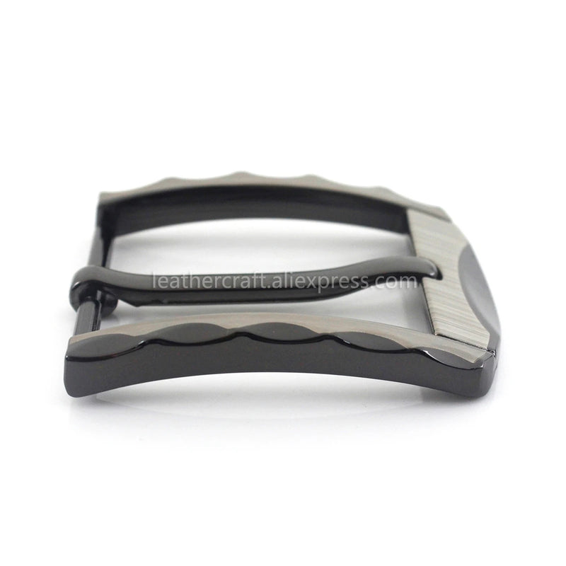 1piece 40mm Metal Belt Buckle Half Heel Bar Buckle Men's  Single Pin Buckle Leather Belt Parts Accesories DIY Fit for 36-39mm