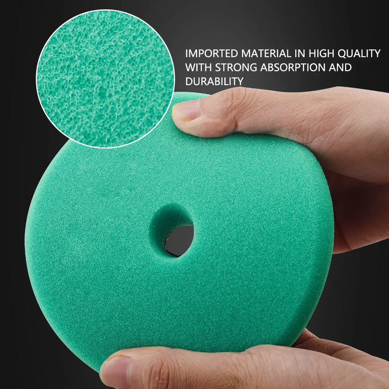 (Single Sale) SPTA 3"(80mm)/5"(125mm)/6"(150mm) Car Buffing Polishing Pads T Shape Sponge For DA/RO/GA Car Buffer Polisher