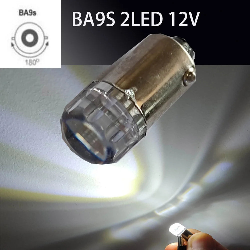 2PCS  BA9S T4W LED Car light bulb T2W T3W H5W interior Car LED License Plate light DC12V 12913 12910 12929 BA9 57 756 1816  1891