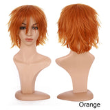 BENIHAIR Synthetic Wig Cosplay Wig White Red Green Blue Pink Yellow Hair Short Layered Wig Fake Hair Extension Men Women Party Wig
