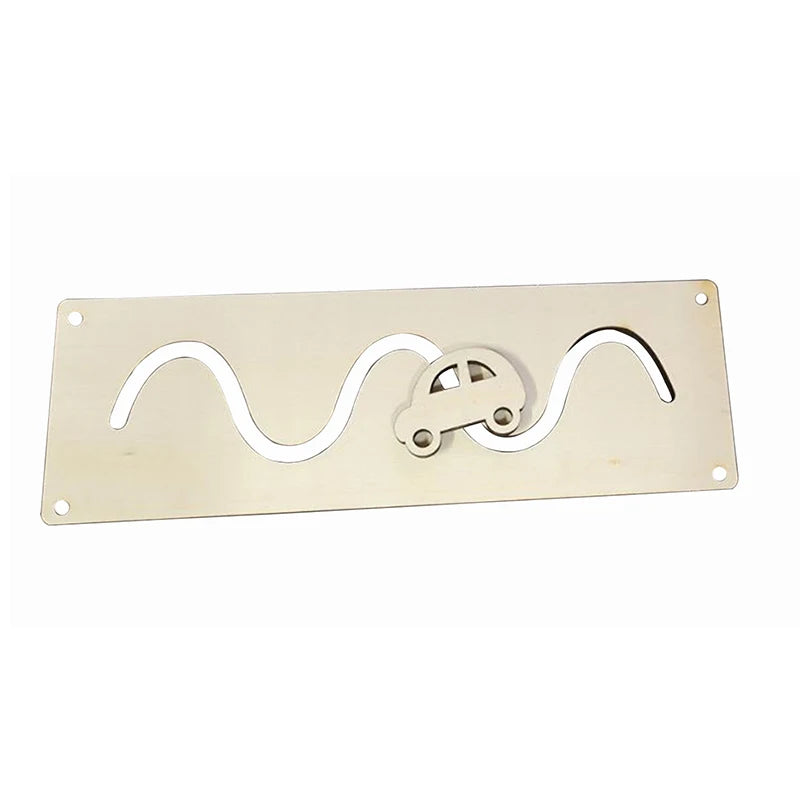 Montessori Busy Board Accessories Wood DIY Toy Material Education Activity Board Parts Toys For Children Basic Skills Learning
