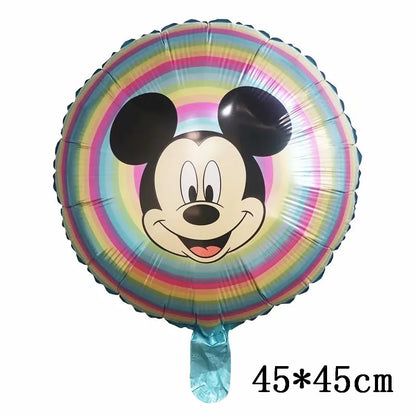 Globos gigantes de Mickey y Minnie Mouse, dibujos animados de Disney, globos de aluminio, baby shower, decoraciones para fiestas de cumpleaños, juguetes clásicos para niños, regalo de globo aerostático 
