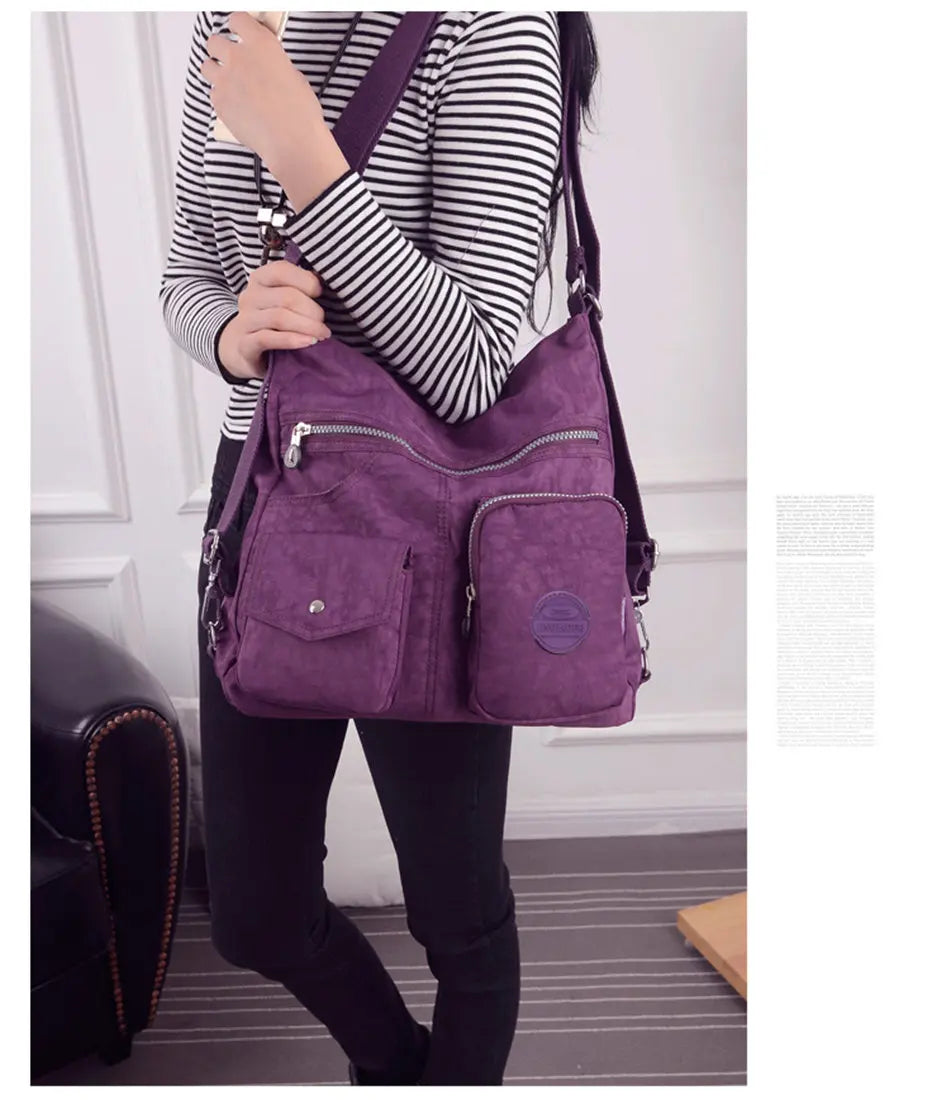 Luxury Handbags Women Bags Designer Waterproof Nylon Cloth Crossbody Bags for Women 2024 Large Capacity Lady Shoulder Bag Tote
