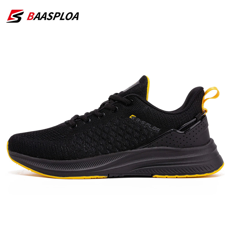 Baasploa Lightweight Running Shoes For Men 2023 Men's Designer Mesh Casual Sneakers Lace-Up Male Outdoor Sports Tennis Shoe