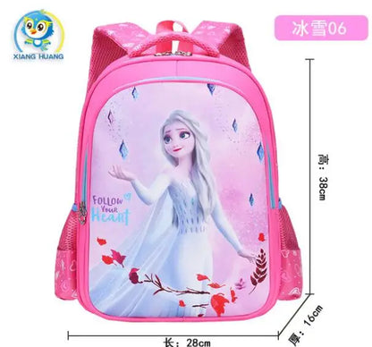 Cartoon schoolbag Frozen elsa Anna girls cute primary school bag kindergarten Cute backpack