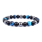 Natural Black Obsidian Hematite Tiger Eye Beads Bracelets Men for Magnetic Health Protection Women Soul Jewelry Pulsera Hombre