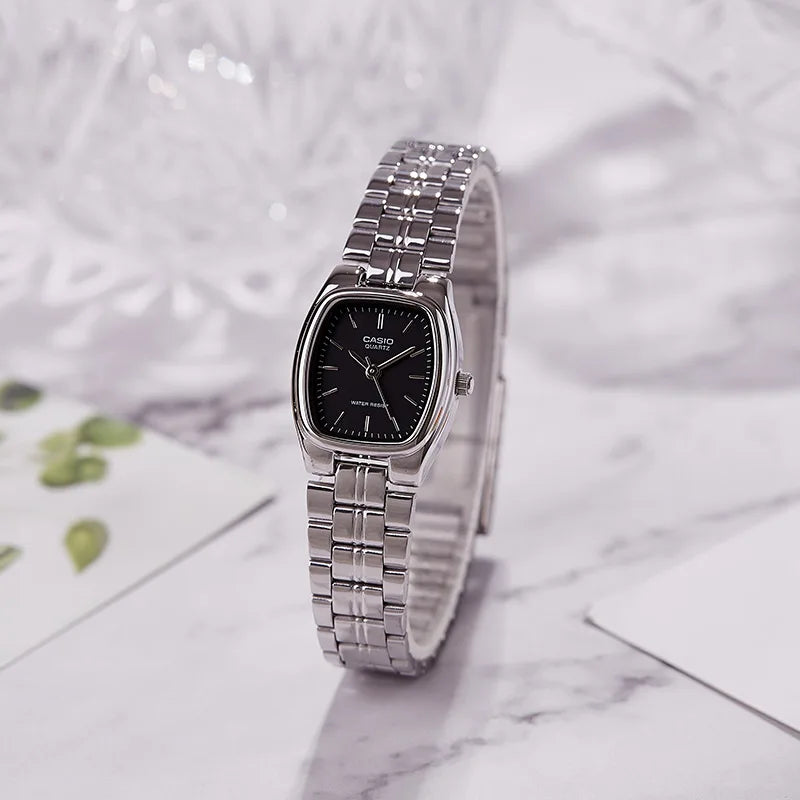 Relógio feminino Casio LTP 1169 bicolor quartzo a prova de agua 30m