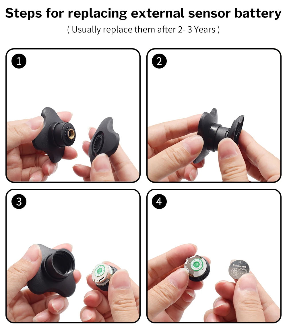 Deelife Car Tire Pressure Monitoring System Solar TPMS Tire Pressure Monitor Tire Pressure Control System
