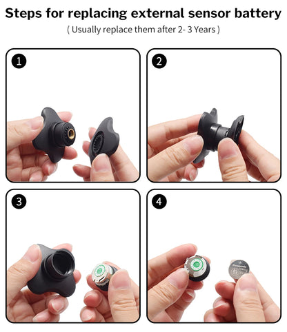 Deelife Car Tire Pressure Monitoring System Solar TPMS Tire Pressure Monitor Tire Pressure Control System