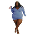 Vestido bodycon queda roupas para as mulheres zip v neck plus size vestidos elegante manga longa sexy mini vestido dropshipping atacado