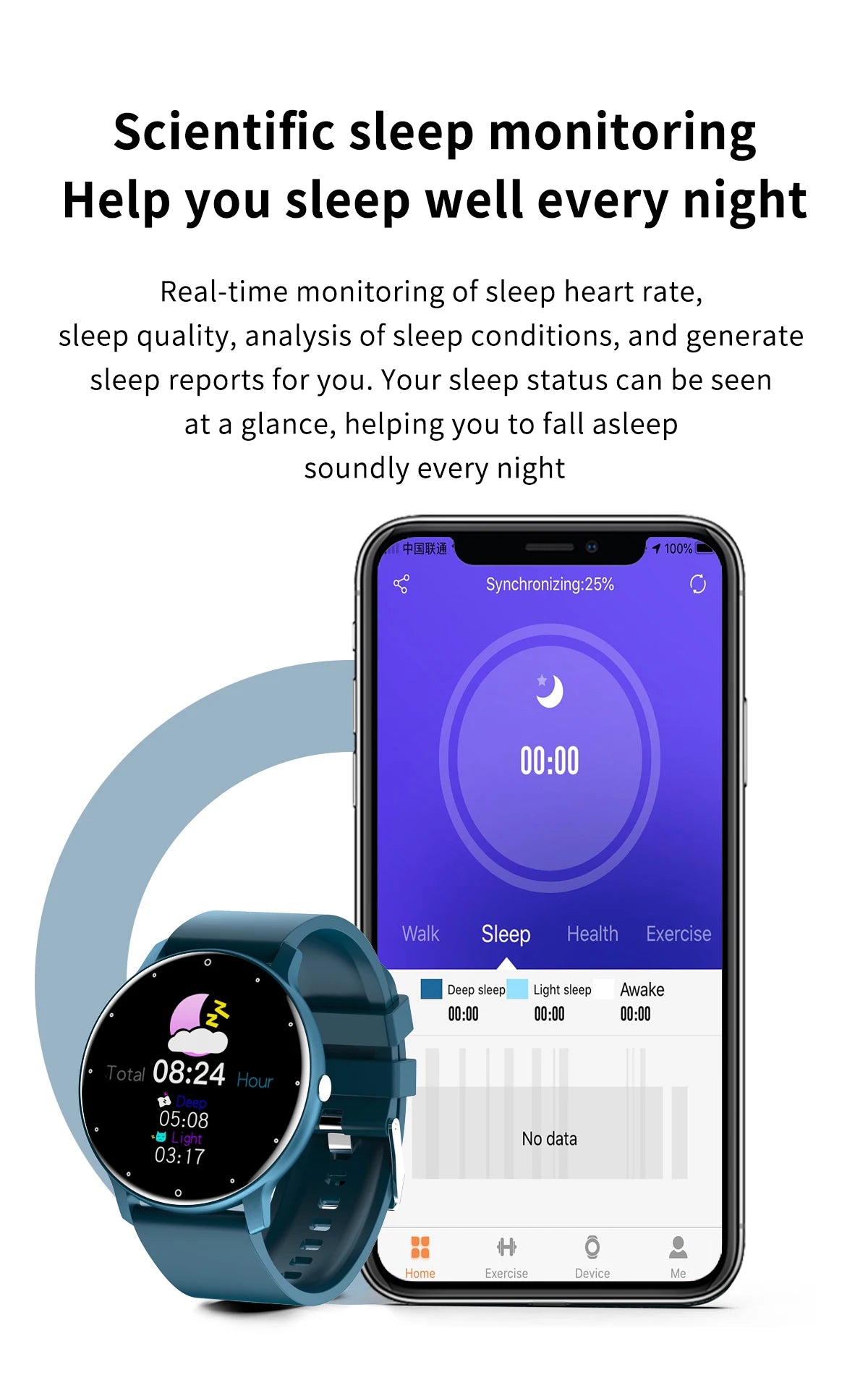 LIGE 2026 Smart Watch Women Men Ladies Gift Sport Fitness Men Watches Heart Rate Monitor Waterproof Smartwatch For Android IOS