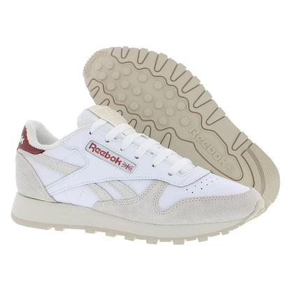 For Classic Leather Womens Shoes-White/Chalk/Sedona Rose Colors Made in China 100% Authentic