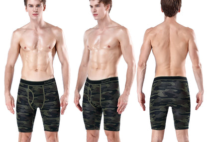 5Pcs Set Long Boxer Men Underwear Male Underpants Panties Sexy Clavin Underware Calzones BoxerShorts Boxer Shorts Homme Trunk