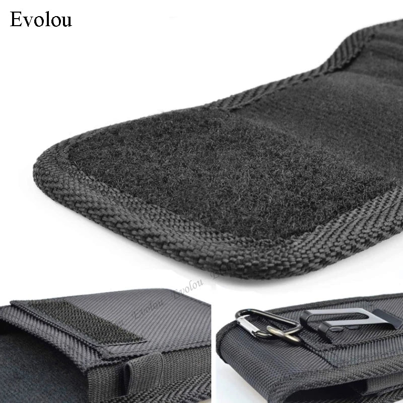 Phone Bag For Samsung A22 4G 5G M32 A03S S21 FE Note 20 Ultra A32 A52 A72 A51 A71 Case Belt Clip Holster Oxford Cloth Waist Bag