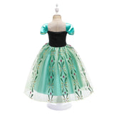 Anna Dresses Children Princess Dress Girl Cosplay Costume Kids Summer Clothes Halloween Birthday Carnival Robe Party Disguise