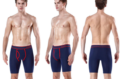 5Pcs Set Long Boxer Men Underwear Male Underpants Panties Sexy Clavin Underware Calzones BoxerShorts Boxer Shorts Homme Trunk