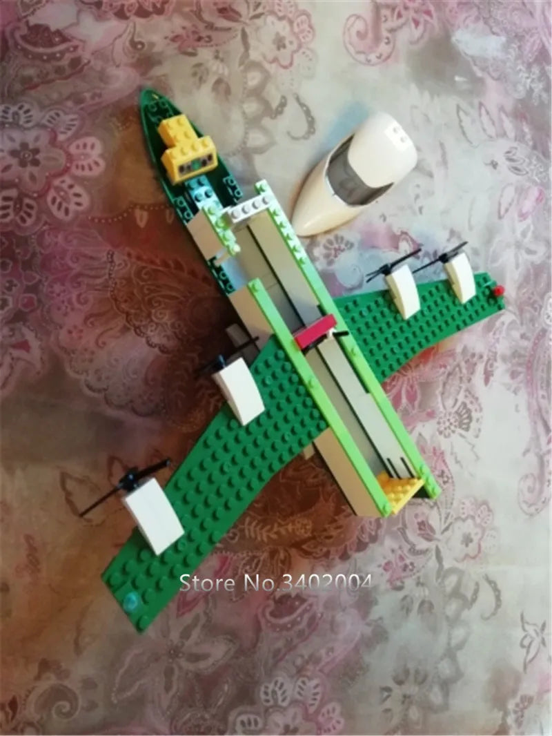 Avión de carga urbano, almacenamiento de aviones, aeropuerto, Airbus, avión, avión, bloques de construcción creativos técnicos, juguetes educativos para niños