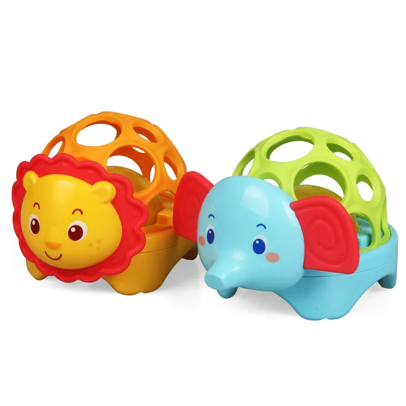 Baby Toys 0 6 Months Rattle Teether Development Games Sensory Toys Soft Silicone Teether Chewable For Newborns Babies 12 Months