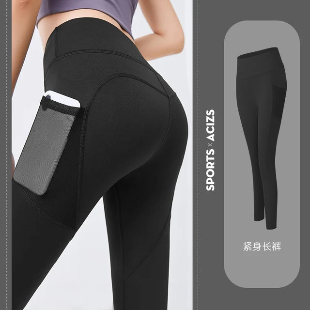 Leggings deportivos sin costuras para mujer, leggings de gimnasio para mujer, pantalones de yoga de cintura alta 