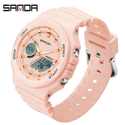 SANDA Outdoor Sports Watches Men Ms LED Digital Watches Military Waterproof Date Electronic Watch Boy Girl Relogio Masculino