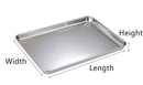 Rectangle Steamed Sausage Noodles Storage Trays Stainless Steel Fruit Dish Restaurant Hotel Kitchen Pastry Food Baking Plates