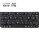 Russian Spanish French German Hebrew Brazil-Portuguese Ultra Slim Universal Wireless Bluetooth Keyboard for iOS Android Win